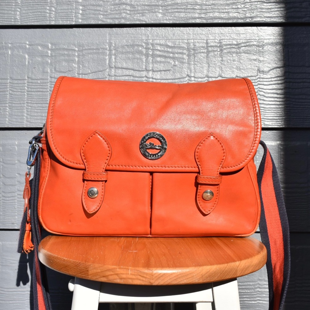 Longchamp Sheepskin Messenger Satchel